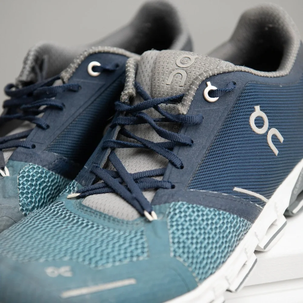 On Cloudflyer W11/M9.5 Blue Teal Running Shoes Sneakers Athleisure Performance